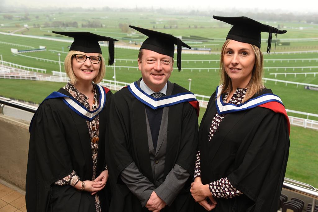Sarah Bryars, Luke Freeman, Linsey Temple MBA Graduation Photos